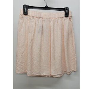 Abound A-Line Pink and White Mini Moo Print Pull On Mini Skirt